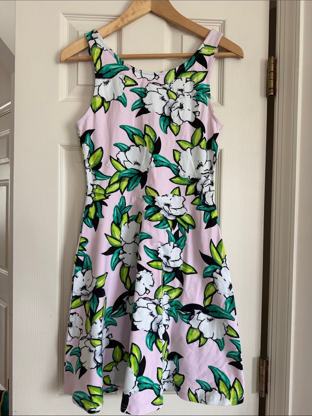 Vintage H&M Pink Floral A-Line Dress